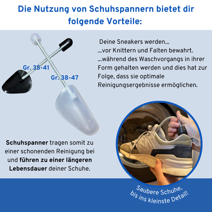 Maschinentauglicher Schuhspanner